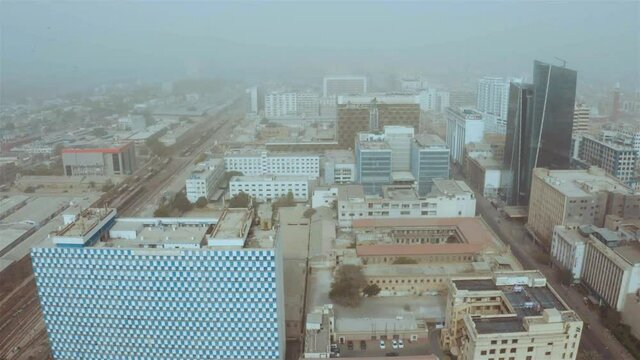 Aerial View Of Buildings On Chunrigar Road Karachi - Moving Forward 