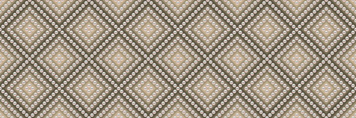 Luxury background in soft colors with small pearls and rhombuses. Seamless vector illustration. 