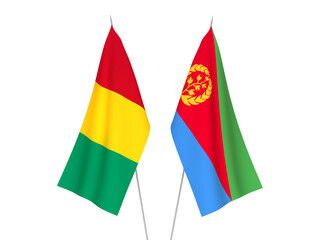 Guinea and Eritrea flags