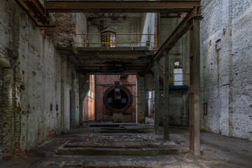 Wnętrze opuszczonej fabryki cukru