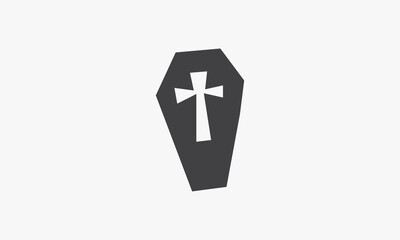 tombstone icon isolated on white background.
