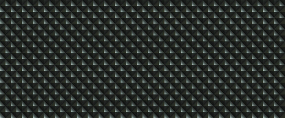 Black background with rhombuses. Seamless vector illustration. 