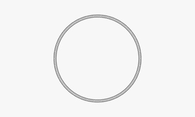 circle rope icon vector on white background.