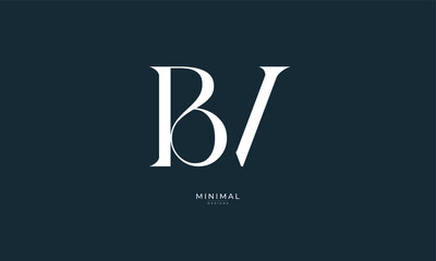 Monogram icon logo BV © iDESIGN_4U