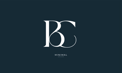Monogram icon logo BC