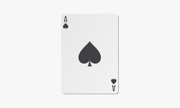 spades playing card. ace game poker.