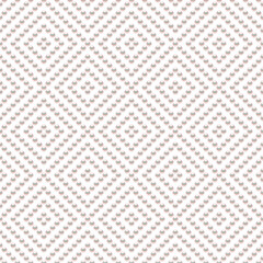 White luxury background with small pearls and rhombuses. Seamless vector illustration. 