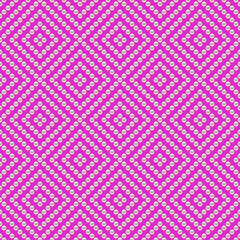 Pink luxury background with pearls and rhombuses. Seamless vector illustration. 