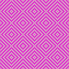 Pink luxury background with pearls and rhombuses. Seamless vector illustration. 