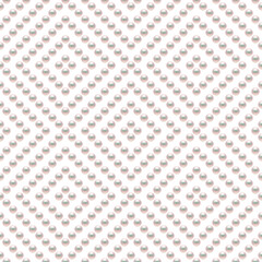 White luxury background with small pearls and rhombuses. Seamless vector illustration. 