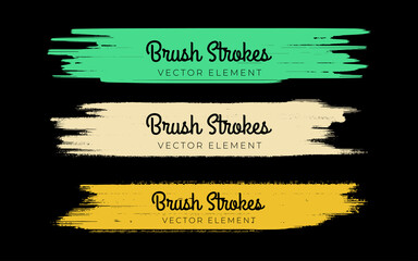 Grunge Brush strokes set. Vector paintbrushes sets. Grunge design elements. Rectangle text boxes, speech bubbles