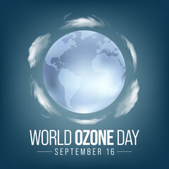 World Ozone day is observed every year on September 16 to spread awareness among people about the depletion of Ozone Layer and find possible solutions to preserve it. Vector illustration