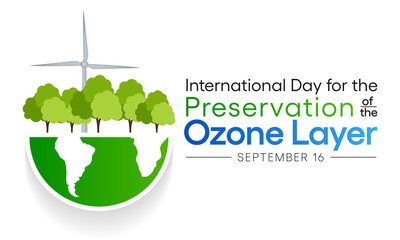 World Ozone day is observed every year on September 16 to spread awareness among people about the depletion of Ozone Layer and find possible solutions to preserve it. Vector illustration