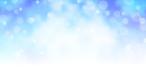 Obraz premium Light Pink, Blue vector texture with circles.