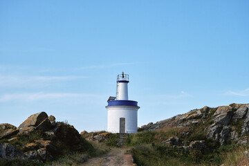 Fototapeta na wymiar Lighthouse in Islas Cies