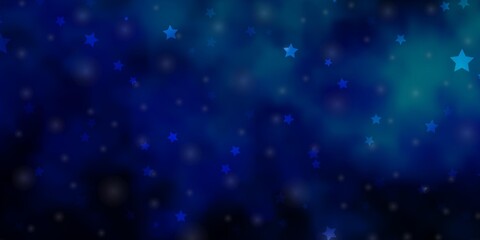 Fototapeta premium Light Blue, Green vector texture with beautiful stars.