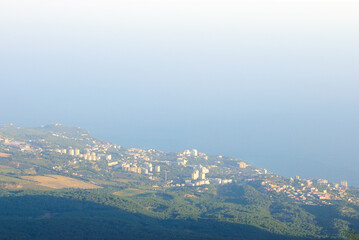 Fototapeta na wymiar Aerial view of Yalta. Crimea. Ukraine