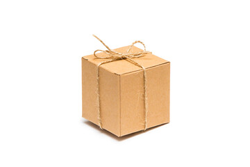 Cardboard box isolated on white