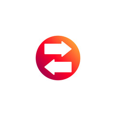 Synchronization icon. Vector illustration for graphic design, Web, UI, app.