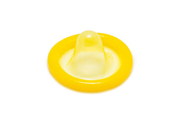 Condom isolated on white background