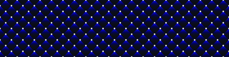 Fototapeta na wymiar Blue luxury background with small pearls and rhombuses. Seamless vector illustration. 