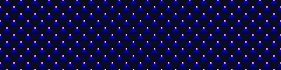 Blue luxury background with small pearls and rhombuses. Seamless vector illustration. 