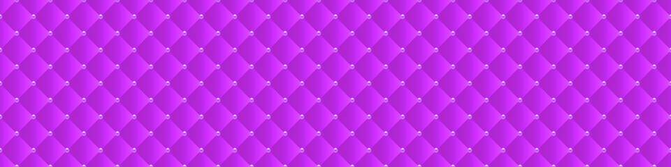 Pink luxury background with pink beads and rhombuses. Seamless vector illustration. 