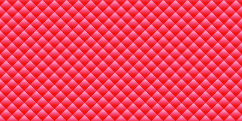 Red background with rhombuses. Seamless vector illustration. 