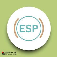 Vector image of car service icon. Conception of automobiles.