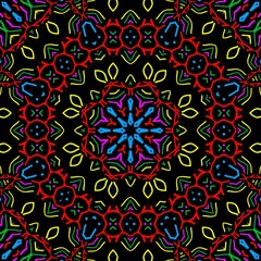 Floral pattern illustration design.