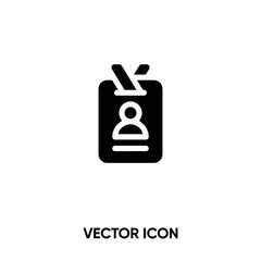 Press card vector icon. Modern, simple flat vector illustration for website or mobile app. ID card symbol, logo illustration. Pixel perfect vector graphics	