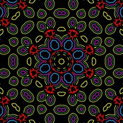Floral pattern illustration design.