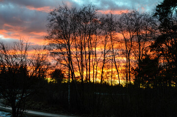 sky with fairy clouds