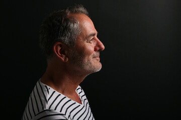 Fototapeta premium Portrait of a beautiful mature man