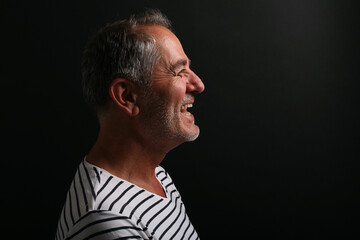 Portrait of a beautiful mature man