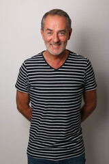 Fototapeta premium Portrait of a beautiful mature man 