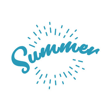 &ldquo;Summer&rdquo;の文字とあしらい