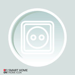 Vector image of smart home interface icon