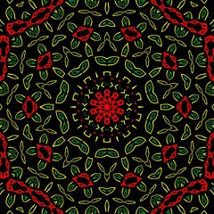 Floral pattern illustration design.