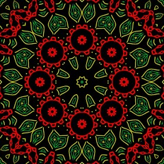 Floral pattern illustration design.
