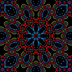 Floral pattern illustration design.