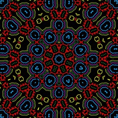 Floral pattern illustration design.