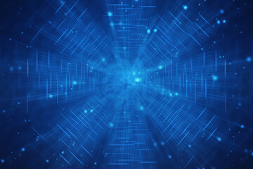 Obraz premium 2d illustration Abstract futuristic electronic circuit technology background 