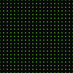Black luxury background with green beads. Seamless vector illustration.