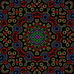 Floral pattern illustration design.