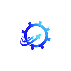Digital technology,Digital Service Logo, Tech Service logo designs - vector template stock illustration