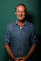 Fototapeta premium Portrait of a beautiful mature man