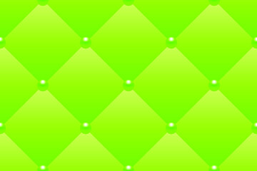 Green luxury background with small beads and rhombuses. Seamless vector illustration. 