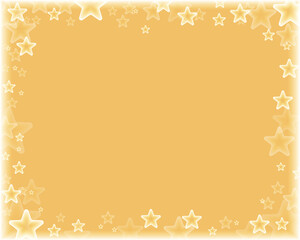 Gold star light frame background