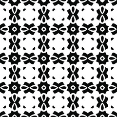 floral seamless pattern background.Geometric ornament for wallpapers and backgrounds. Black and white pattern.retained white elements to easily change the color of the inside of the black patterns. 